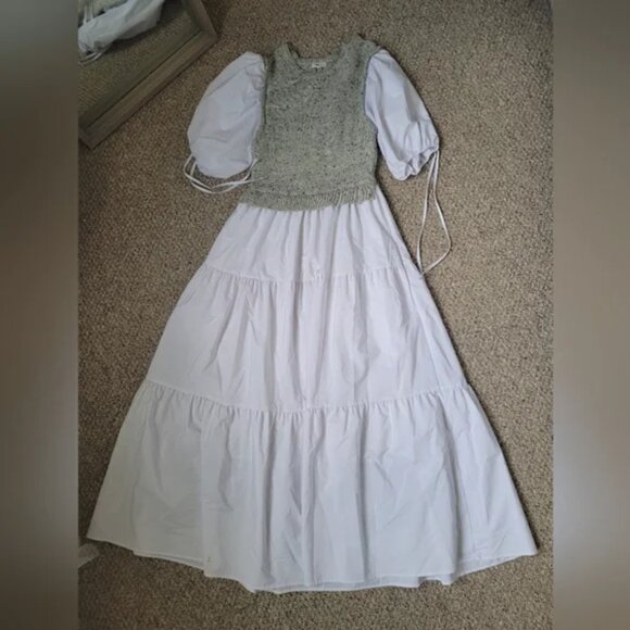 Dot and Lu Anthropologie Maternity Sweater Vest Twofer Dress size M - Picture 5 of 7